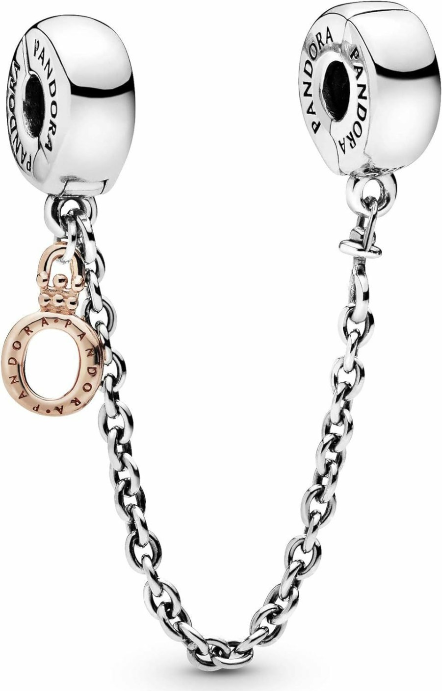 Pandora Pandora Dangling Crown O Safety Chain Charm Bracelet Charm Moments Bracelets - Stunning Women'S Jewelry - Gift For Women In Your Life - Made Rose & Sterling Silver Hot