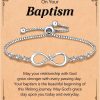 DJWJFJEN Djwjfjen Infinity Cross Charm Bracelet-Graduation Religious Easter Confirmation Baptism Gifts For Women Girls Online