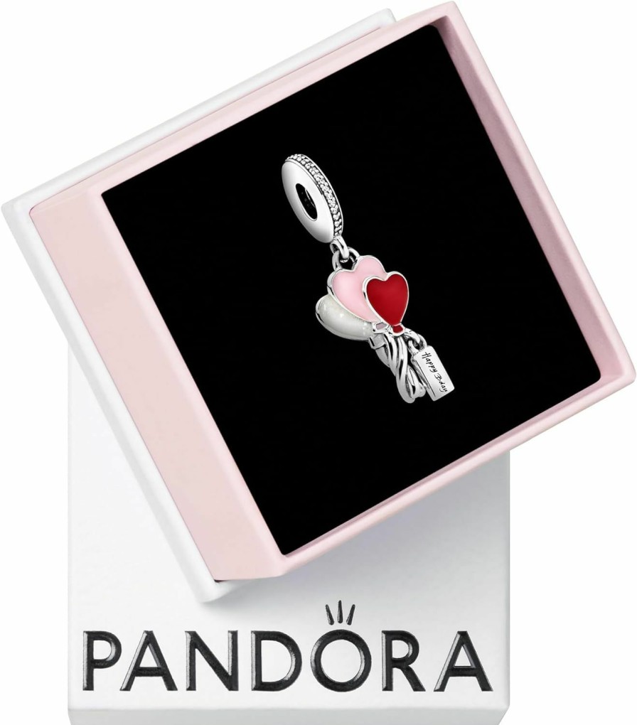 Pandora Pandora Jewelry Happy Bday Balloon Dangle Cubic Zirconia Charm In Sterling Silver, With Gift Box Online