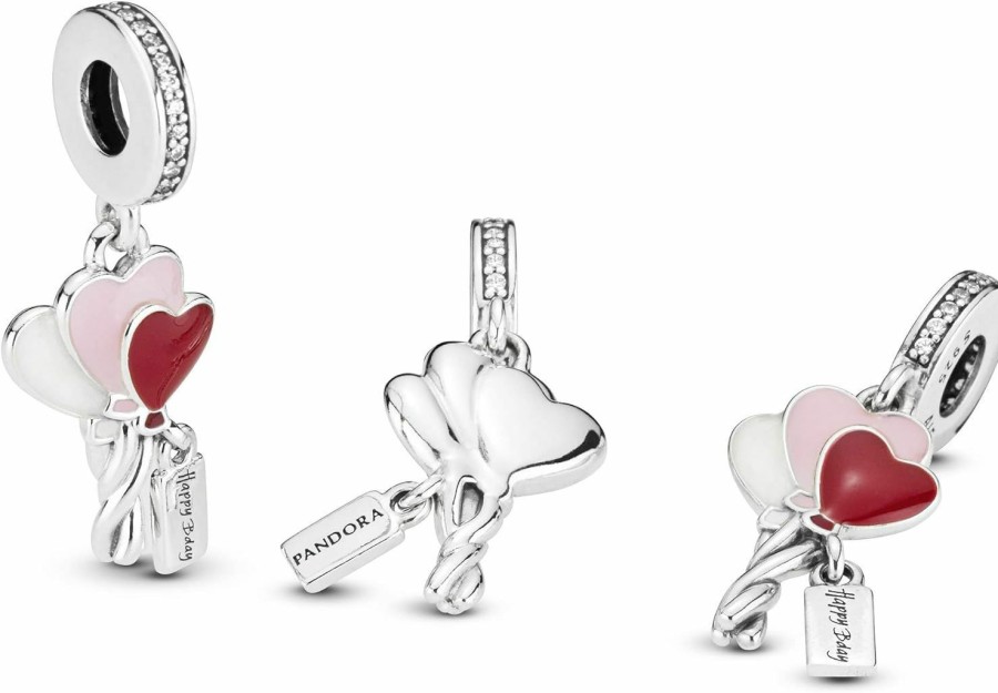 Pandora Pandora Jewelry Happy Bday Balloon Dangle Cubic Zirconia Charm In Sterling Silver, With Gift Box Online