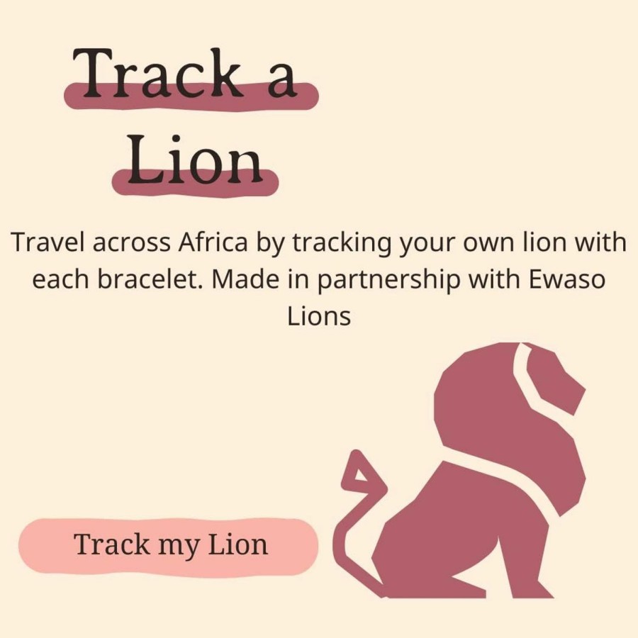 Fahlo Fahlo Lion Tracking Bracelet, Elastic, Supports Ewaso Lions, One Size Fits Most For Men And Women Online