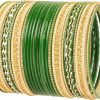 Touchstone Touchstone Indian Metal Bangles For Women Gold Alloy Bracelets Desi 2 Dozen Bangle Collection Bollywood Women'S Jewelry Set Multi Stacking Wide Chunky Textured Golden Set Of 24 In Gold Or White Tone Clearance