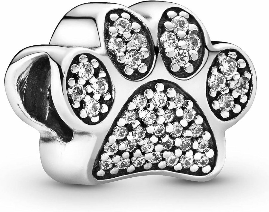 Pandora Pandora Paw Prints, Clear Cz Clearance