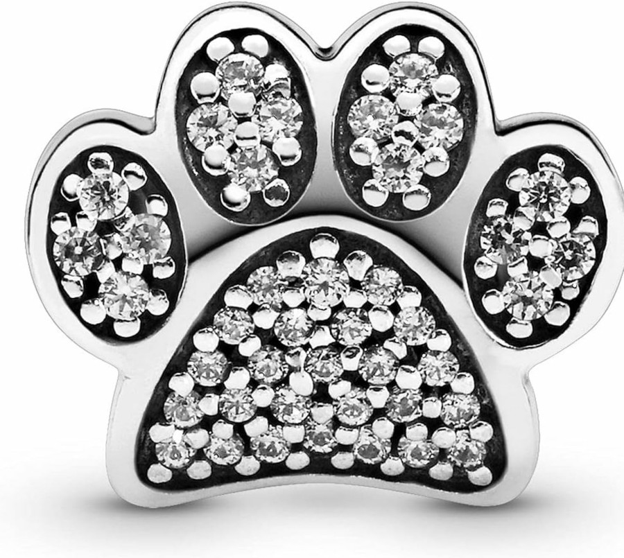 Pandora Pandora Paw Prints, Clear Cz Clearance