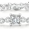 Fmrose Fmrose Moissanite Bracelet,S925 Sterling Silver White Gold Plated Tennis Bracelets For Women Jewelry Wedding-Mothers Day Gifts Hot