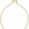 Kendra Scott Kendra Scott Elaina Adjustable Chain Bracelet For Women, Fashion Jewelry, Gold-Plated Online