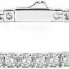 IMOLOVE Imolove Moissanite Tennis Bracelet For Women Sterling Silver Wedding Bracelets For Brides Stacking Dainty Bracelets With 18K White Gold Plated Wholesale