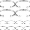 Fumete Fumete 12 Pcs Employee Appreciation Gift Bulk Inspirational Cuff Bracelet For Women Stainless Steel Engraved Adjustable Bracelet For Teacher Coworker Graduation Gift Thank You Gift New