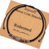 JoycuFF Joycuff Inspirational Morse Code Bracelets For Men Women Mothers Day Birthday Christmas Gifts For Mom Mother Father Daughter Aunt Grandmother Jewelry Cord Wrap Memorial Graduation Bracelets Online