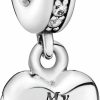 Pandora Pandora Jewelry My Beautiful Wife Dangle Cubic Zirconia Charm In Sterling Silver, No Box Best