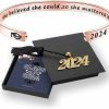 M MOOHAM M Mooham Graduation Gifts For Her Him 2024, Inspirational Graduation Bracelets Class Of 2024 High School College Graduation Gifts For Her With Graduation Box Hot