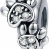 BISAER Bisaer 925 Sterling Silver Stopper Beads Spacers Charms For Bracelets Stoppers Hot