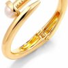 Joya Love Joya Love Chunky Gold Cuff Bangle Bracelets For Women Statement Minimalist Thick Gold Hinge Wrist Cuff Bracelets For Women Trendy Jewelry Best