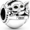 Meteor Crush Meteor Crush Baby Yoda The Child Charms 925 Sterling Silver Star Wars The Mandalorian Bead For Bracelets Hot