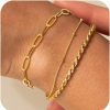 Picuzzy Picuzzy Silver Bracelets For Women, Dainty Silver/Gold Plated Bracelets Trendy Silver Jewelry Cute Layered Bracelets For Women Fashion Stackable Gift For Girls Hot