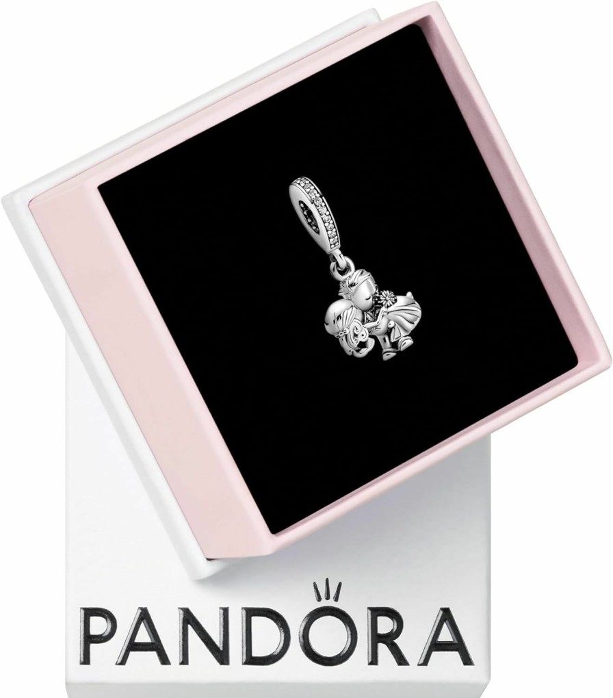 Pandora Pandora Married Couple Dangle Charm - Compatible Moments Bracelets - Jewelry For Women - Gift For Women - Made With Sterling Silver & Cubic Zirconia, With Gift Box Online