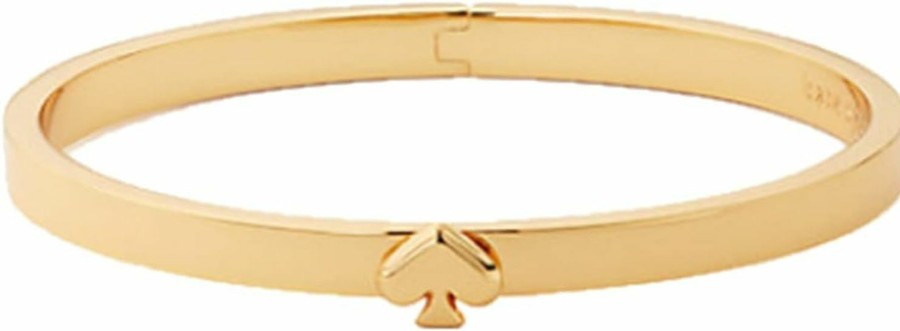 Kate Spade New York Kate Spade New York Everyday Spade Thin Metal Bangle, Gold Tone Best