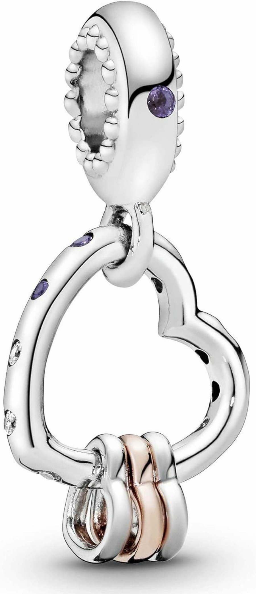 Pandora Pandora Heart Highlights Charm - Compatible Moments - Stunning Women'S Jewelry - Mother'S Day Gift - Made Rose & Sterling Silver - With Gift Box Clearance