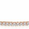 La4ve Diamonds La4Ve Diamonds Miracle-Plated Tennis Bracelets For Women - Sterling Silver 1/2 Carat Natural Diamond Tennis Bracelet (J-K, I3) With Secure Clasp Flash-Plated Sterling Silver | Jewelry For Women Girls | Gift Box Included Hot