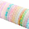 SAMOCO Samoco 18Pcs 8Mm Beaded Stretch Bracelet Handmade Round Glass Bracelet For Women Multicolor Matte Beads Elastic Bracelet Online