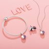 NINGAN Ningan "I Love You" Dangle Charm Love Heart Pendant Bead For Women Girls Wife Mom Daughter Friends With 5A Cubic Zirconia For Charm Bracelets In 925 Sterling Silver New