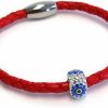 Liza Schwartz Jewelry Leather Evil Eye Bracelet For Women - Our Stylish Protective Eye Bracelet Repels Negativity To Keep You Safe - Made In The Usa Our Beautiful Leather Evil Eye Jewelry Make Great Gifts Wholesale