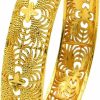 SUVAN JEWELRY Dubai Gold Bangles For Women Indian African Wedding Bracelets 18K Gold Plated Ethiopian Bridal Jewelry Clearance