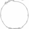 Kendra Scott Kendra Scott Mama Script Delicate Chain Bracelet In White Pearl, Fashion Jewelry For Women Hot