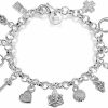 Aeora Aeora S925 Silver Thirteen Hanging Pieces Bracelet For Women Gift Bracelets & Bangles Jewelry Hot