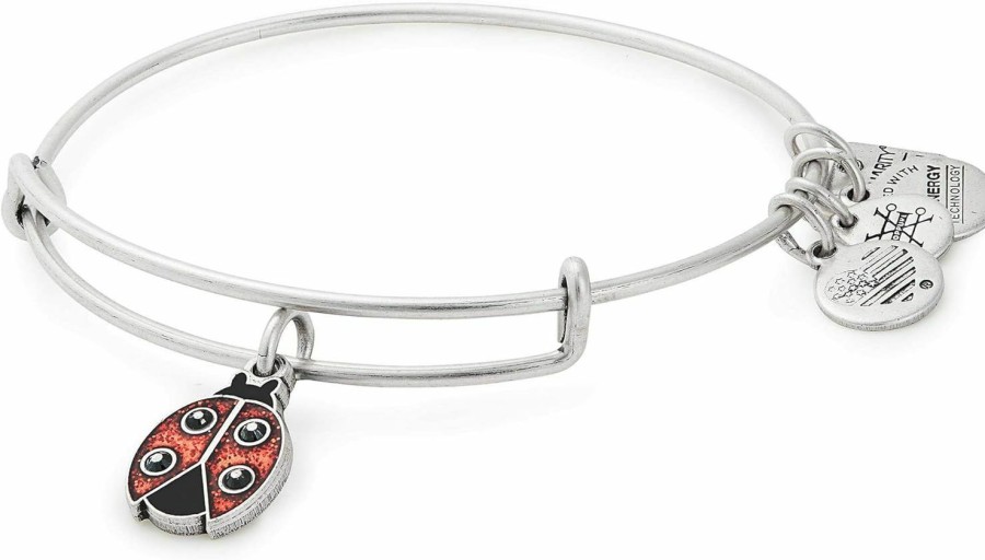 Alex and Ani Alex And Ani Tokens Expandable Bangle For Women, Life'S Token Charms, Made In The Usa, 2 To 3.5 In Clearance