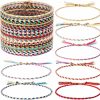 Hicarer Hicarer 28 Pieces Woven Wrap Friendship Bracelets Handmade Braided Friendship Bracelet Adjustable Colorful Beaded Bracelet Hot