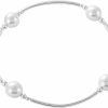 AUCIWLK Elegant Women'S Bracelet With Swarovski Pearl And 925 Silver - A Powerful Reminder Of Blessings. Best