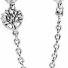 Pandora Pandora Heart Family Tree Safety Chain Charm Clearance