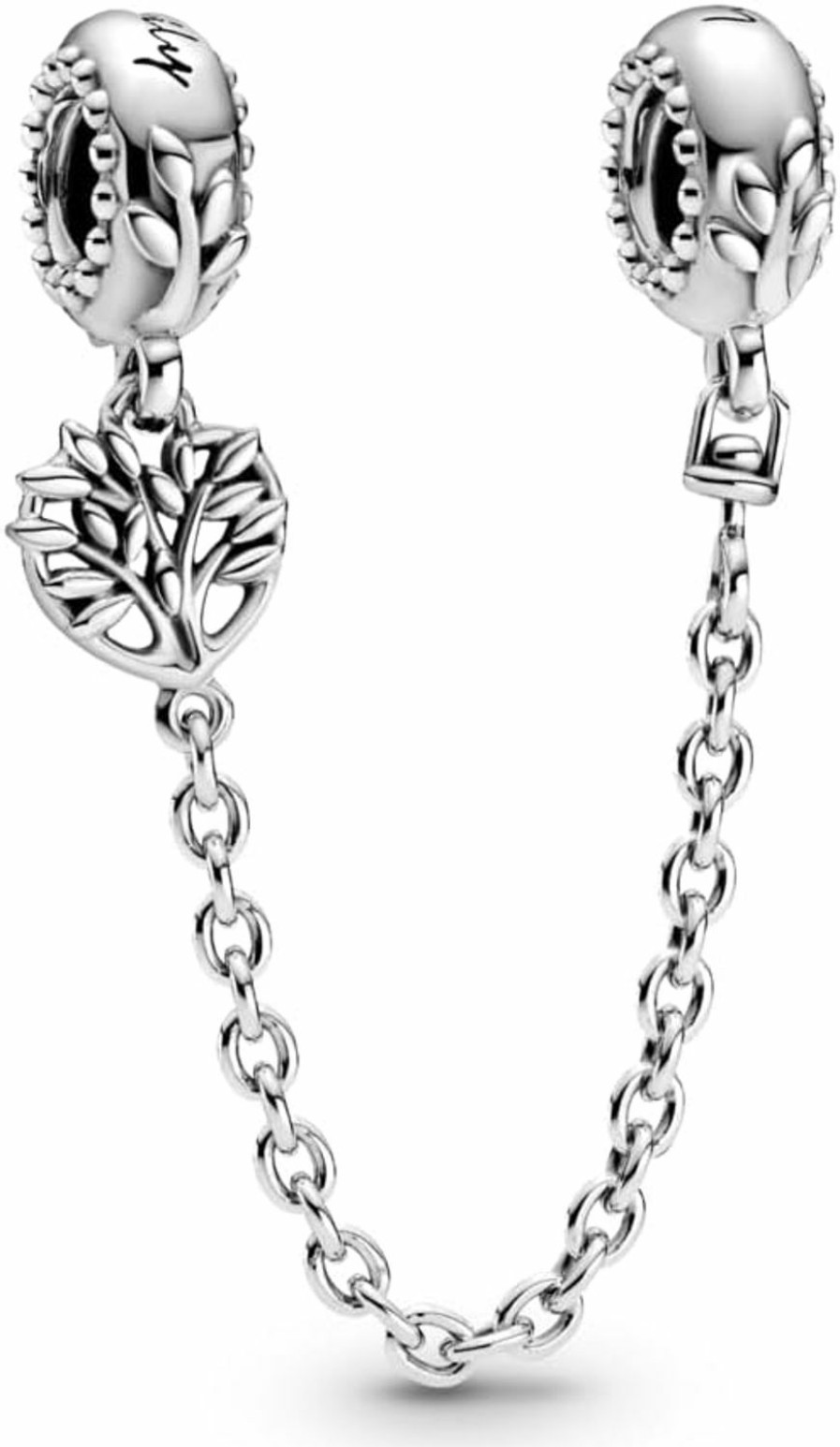 Pandora Pandora Heart Family Tree Safety Chain Charm Clearance