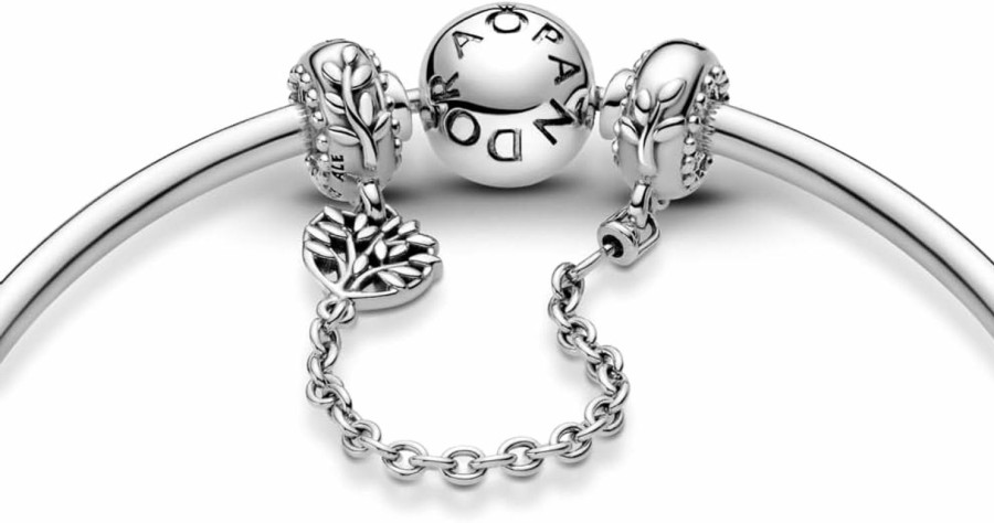 Pandora Pandora Heart Family Tree Safety Chain Charm Clearance