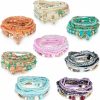 FINZOR Finzor 8 Sets Bohemian Stackable Bead Bracelets For Women Bohemian Bracelets Stretch Multi Layered Beads Bracelet Set Boho Multicolor Jewelry Online