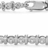 Hdiamonds Hdiamonds 10K Yellow Gold, Lobster Clasp, Diamond Tennis Bracelet For Women Clearance