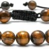 M MOOHAM M Mooham Natural Stone Bracelets For Men - 8Mm Tiger Eye | Matte Agate | Lava Rock Bracelets For Men Teen Boys Gifts Fathers Day Anniversary Birthday Gifts For Him Clearance