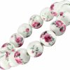 LKXHarleya Lkxharleya Women Porcelain Beads Bracelet Vintage Style Blue And White Porcelain Ceramics Wrist Bracelet Clearance