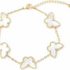 AIMADE Aimade Lucky Butterfly Bracelet For Women Girls 18K Gold Plated Simple Fashion Bracelet Link Jewelry Gifts For Women Giirls Online