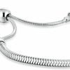 ANGEMIEL Angemiel 925 Sterling Silver Snake Chain Bracelet For European Bracelets Charms Bead Wholesale