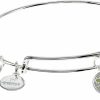 Alex and Ani Alex And Ani Occasions Expandable Bangle For Women, Happy Retirement Charm, Shiny Silver Finish, 2 To 3.5 In Clearance