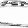 W | S WITHLOVE SILVER Withlovesilver 925 Sterling Silver Mobius Lords Prayer Bangle Bracelet Wholesale