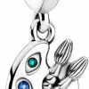 Meteor Crush Meteor Crush Artist'S Palette Dangle Charm 925 Sterling Silver Dangle For Pandora Bracelet Musician Women Clearance