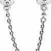 Pandora Pandora Jewelry Band Of Hearts Safety Chain Sterling Silver Charm, 2" Best