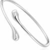 Vitaltyextracts Vitaltyextracts Silver Plated Bracelet Shining Bangle Bracelets (Silver) Wholesale