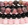 SONNYX Sonnyx 3Pcs 8Mm Semi-Precious Gemstones Beaded Bracelets For Women Men Healing Crystal Stone Bracelet Stretch Round Beaded Elastic Bracelets Uni Jewelry Gifts Wholesale