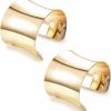 RIOSO Rioso 2 Pcs Cuff Bangle Bracelet For Women Open Wide Wire Bracelets Adjustable Gold Wrist Cuff Wrap Bracelet Best