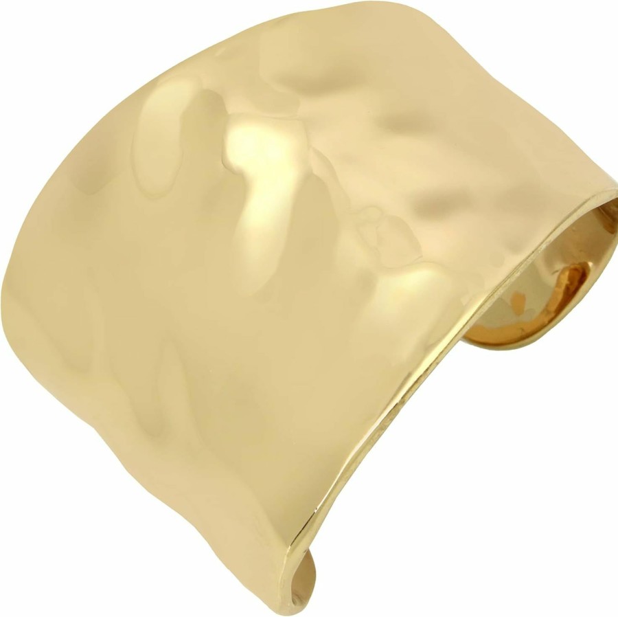 ROBERT LEE MORRIS Robert Lee Morris Soho Hammered Cuff Bracelet, Gold, (386189Gld710) Online