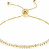 Chantel Yorke Chantel Yorke Tennis Bracelets For Women 14K Gold Bracelets For Women 14K Gold Cubic Zirconia Adjustable Gold Bracelets For Women Wholesale